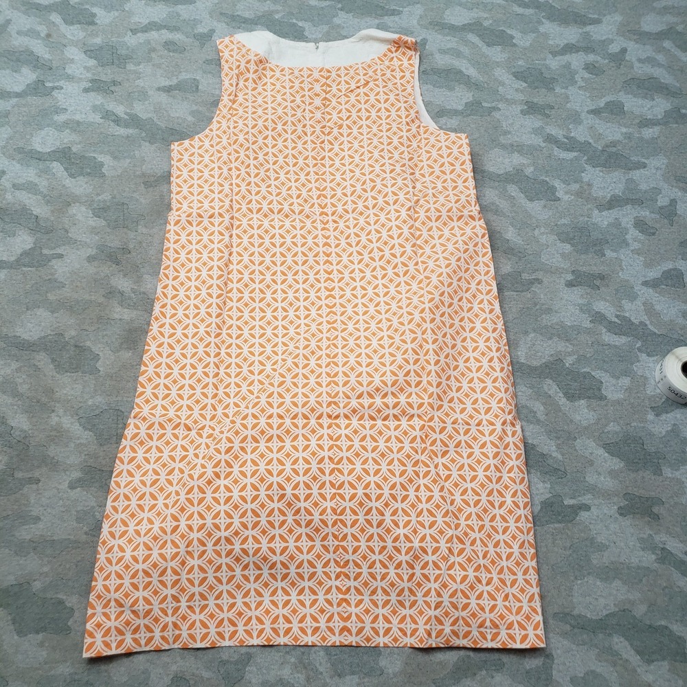 Pendleton Dress Womens 8 Orange V-Neck‎ Sleeveless Geometric Western Rodeo - Picture 6 of 9